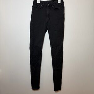 All Saints Jet Black Stilt Skinny Jeans W 27